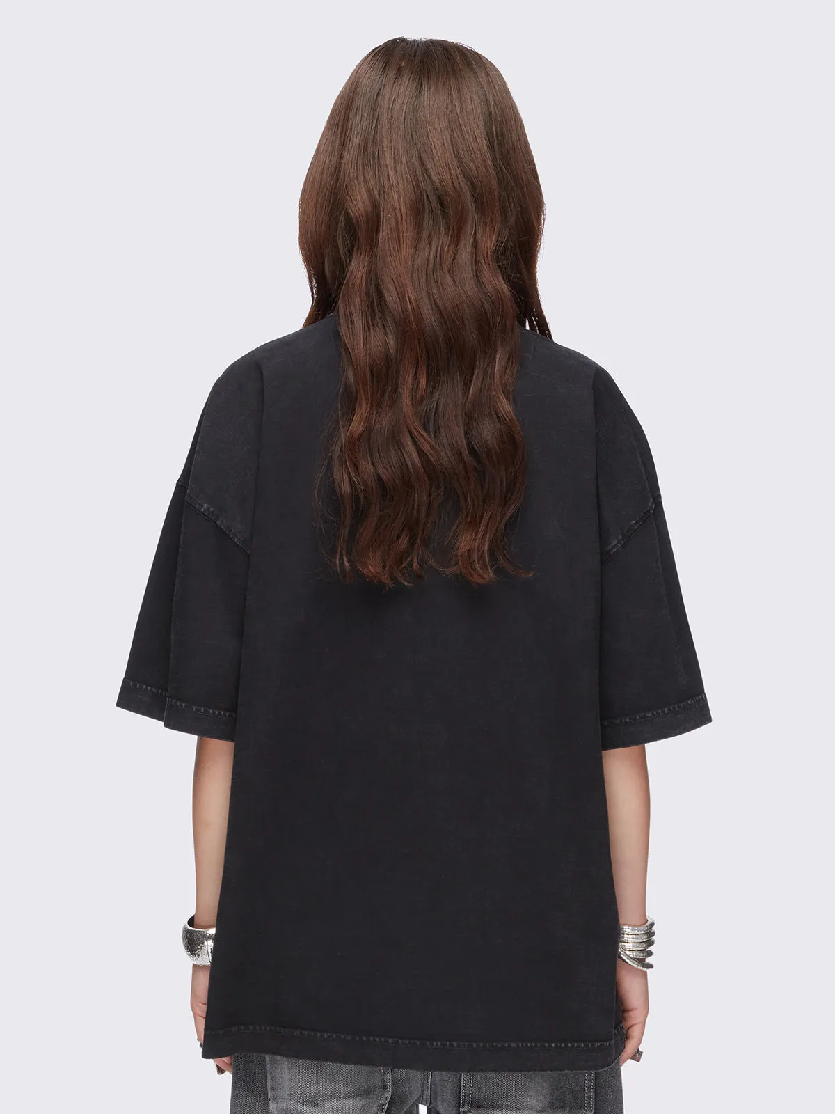 Moody Cats Washed T-Shirt sold by Minga London product image thumbnail 3