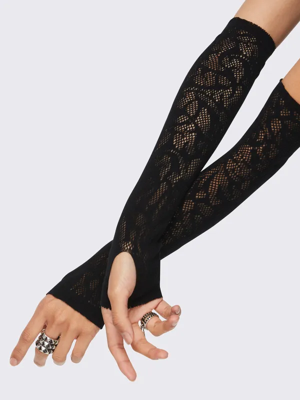 Sigilism Fishnet Arm Warmers sold by Minga London