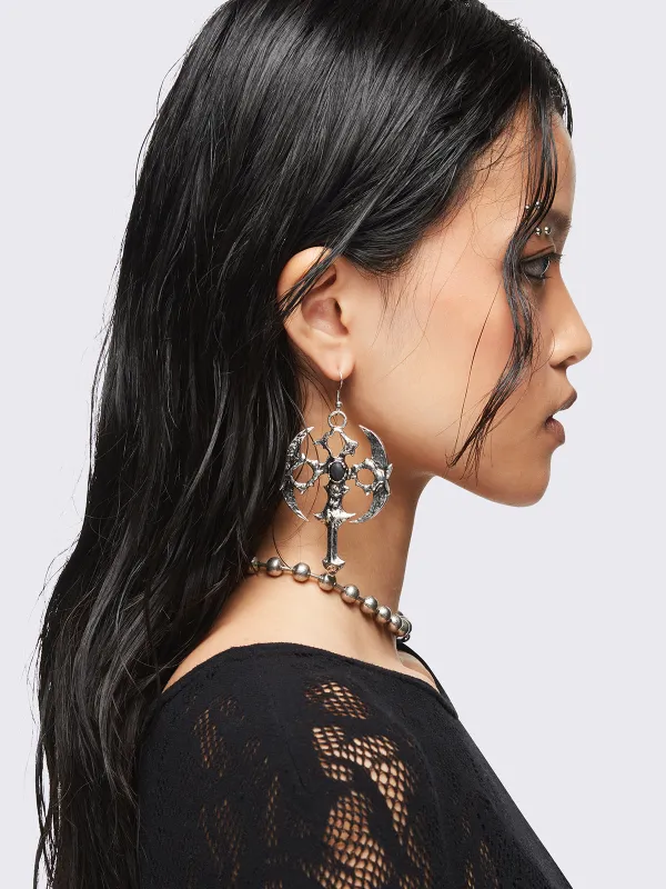 Gothic Cross Earrings sold by Minga London