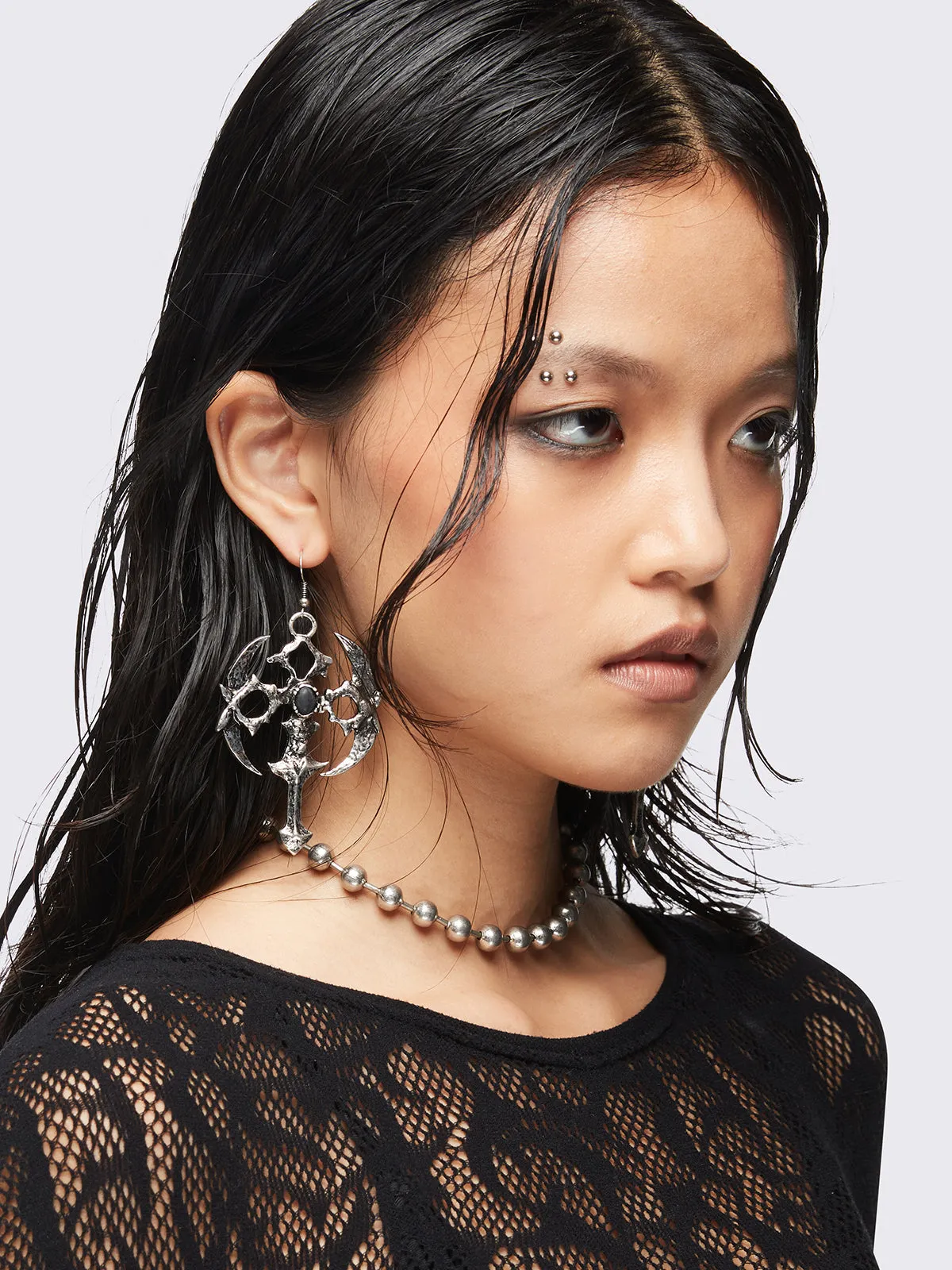 Gothic Cross Earrings sold by Minga London product image thumbnail 4