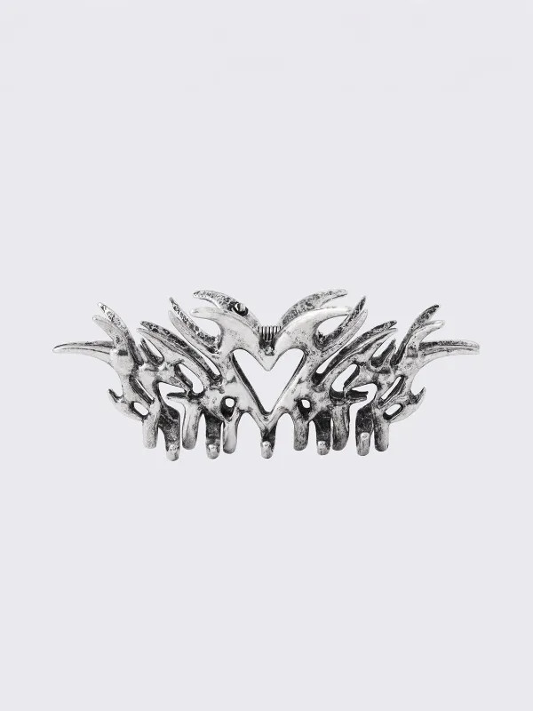 Burning Heart Claw Clip sold by Minga London