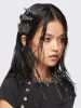 Metal Crush Hair Clip Set sold by Minga London