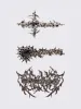 Metal Crush Hair Clip Set sold by Minga London