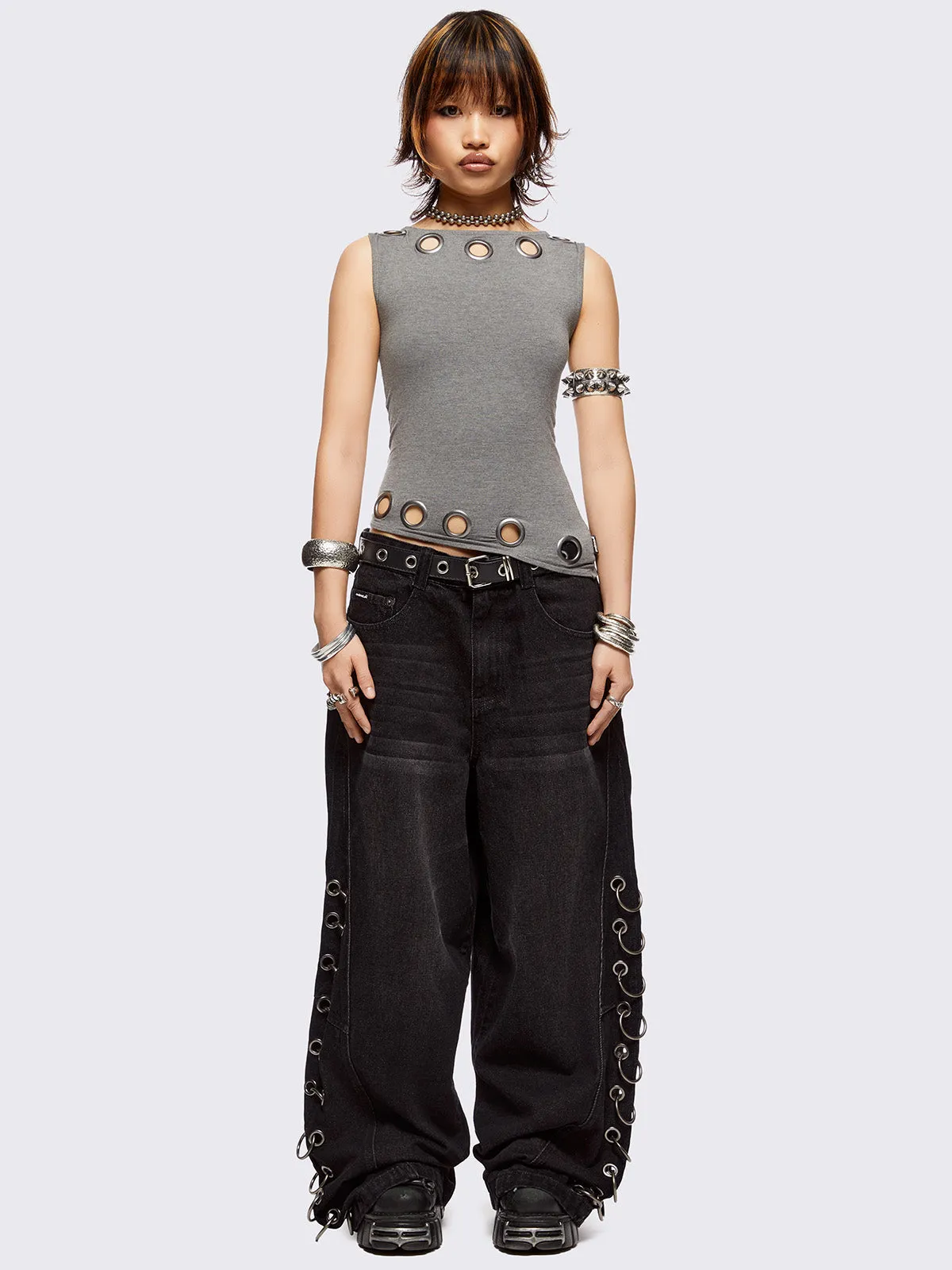 Axl Grey Top sold by Minga London product image thumbnail 2