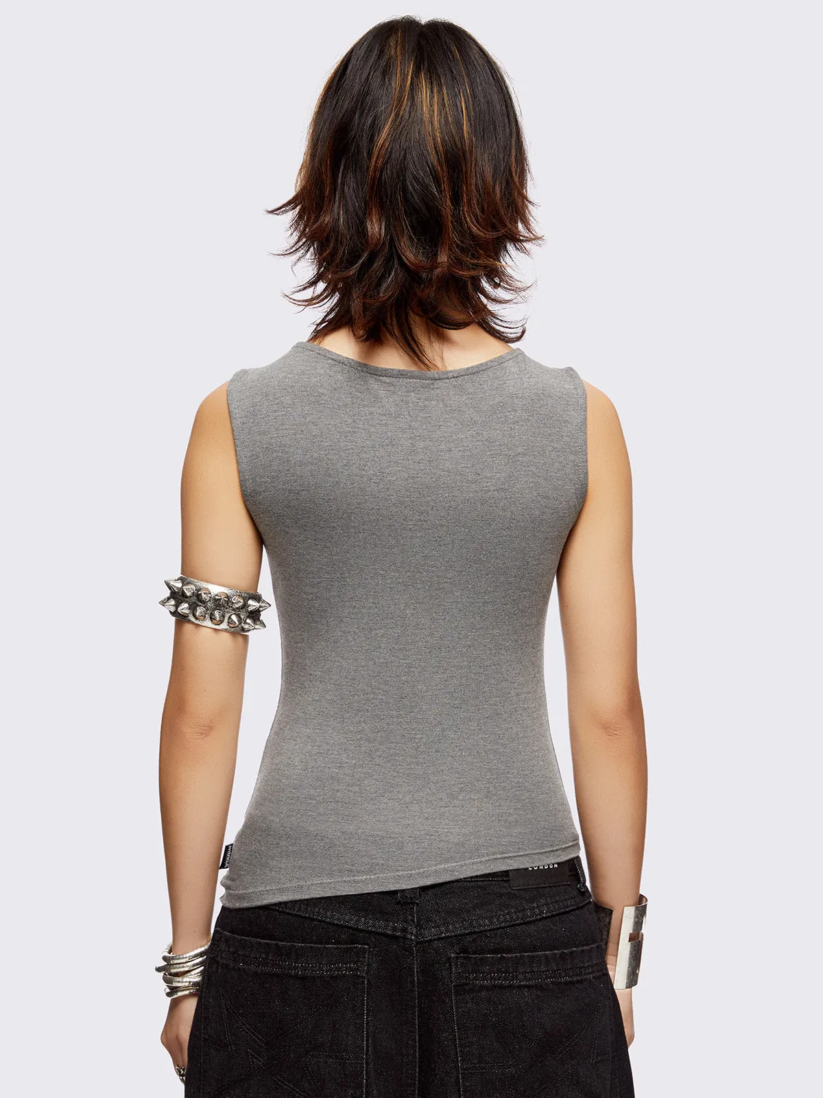 Axl Grey Top sold by Minga London product image thumbnail 4