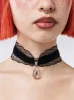 Cruel Lover Velvet Pendant Choker sold by Minga London