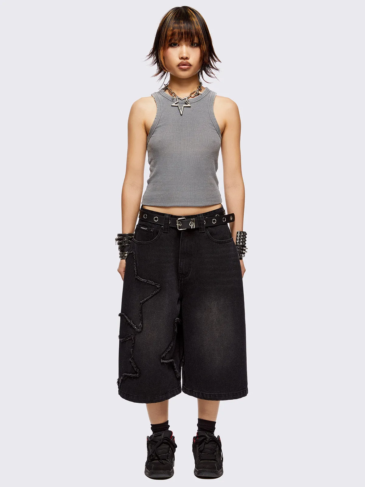 Starstruck Washed Jorts sold by Minga London product image thumbnail 2