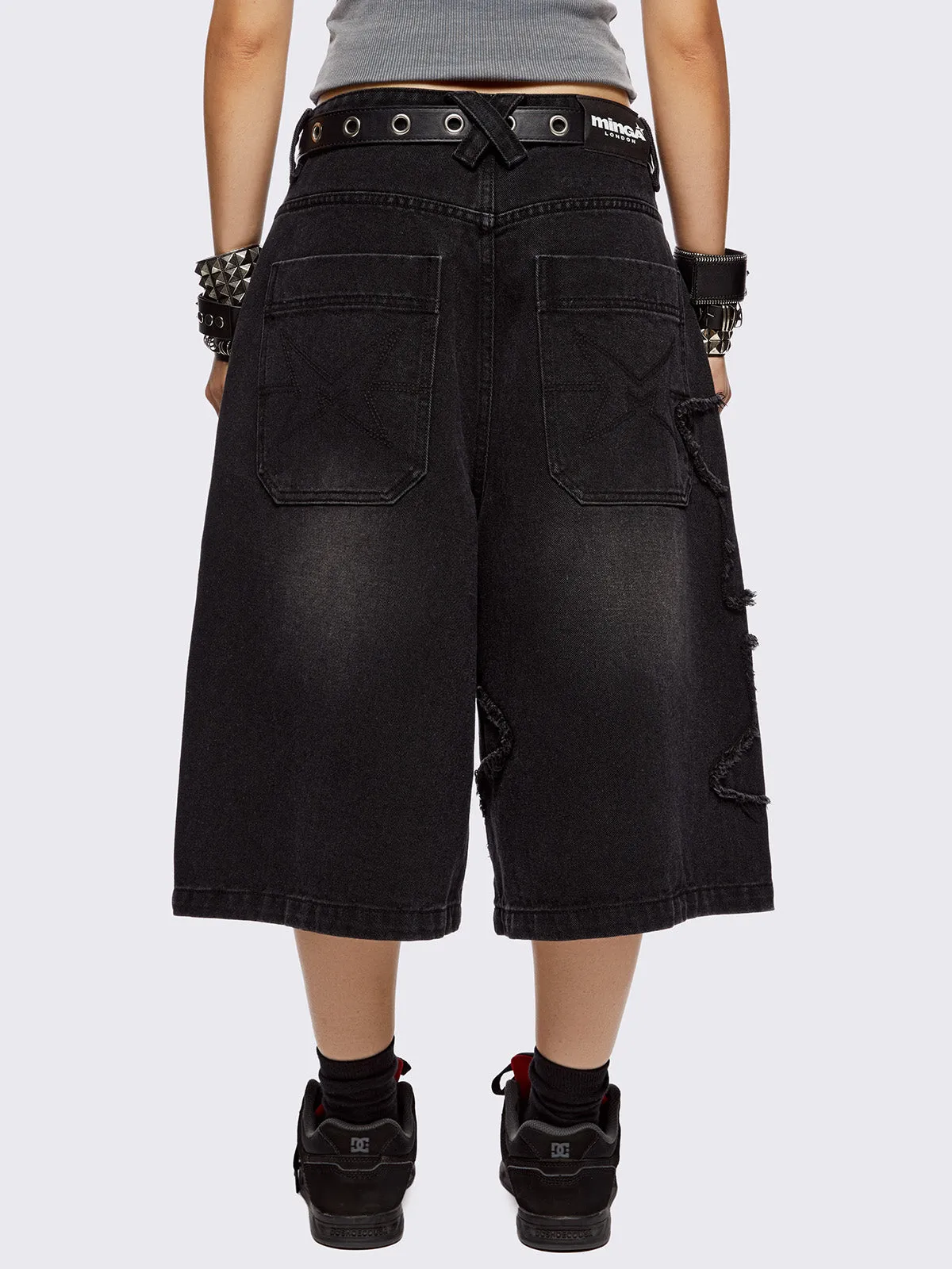 Starstruck Washed Jorts sold by Minga London product image thumbnail 3