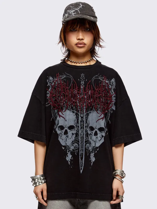 Infernus Washed T-Shirt sold by Minga London