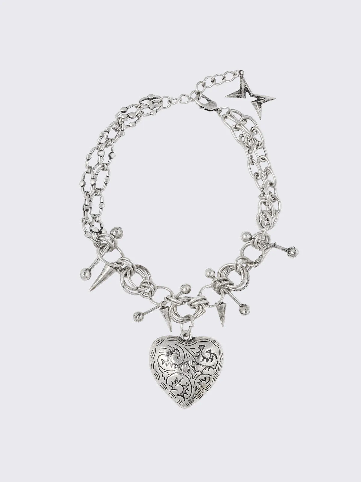 Broken Heart Charm Necklace sold by Minga London