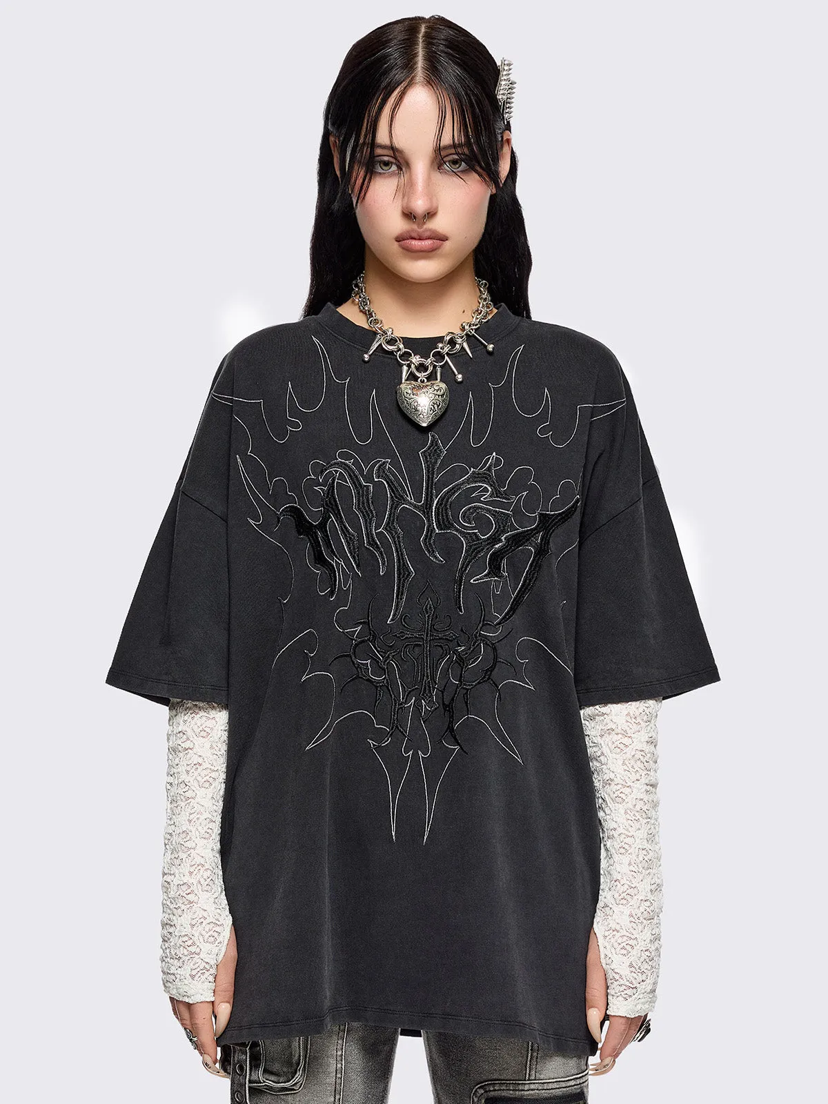 Sweetburn Layered T-Shirt sold by Minga London