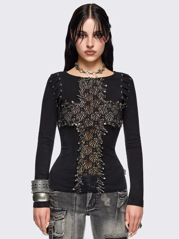 Dark Romance Top sold by Minga London