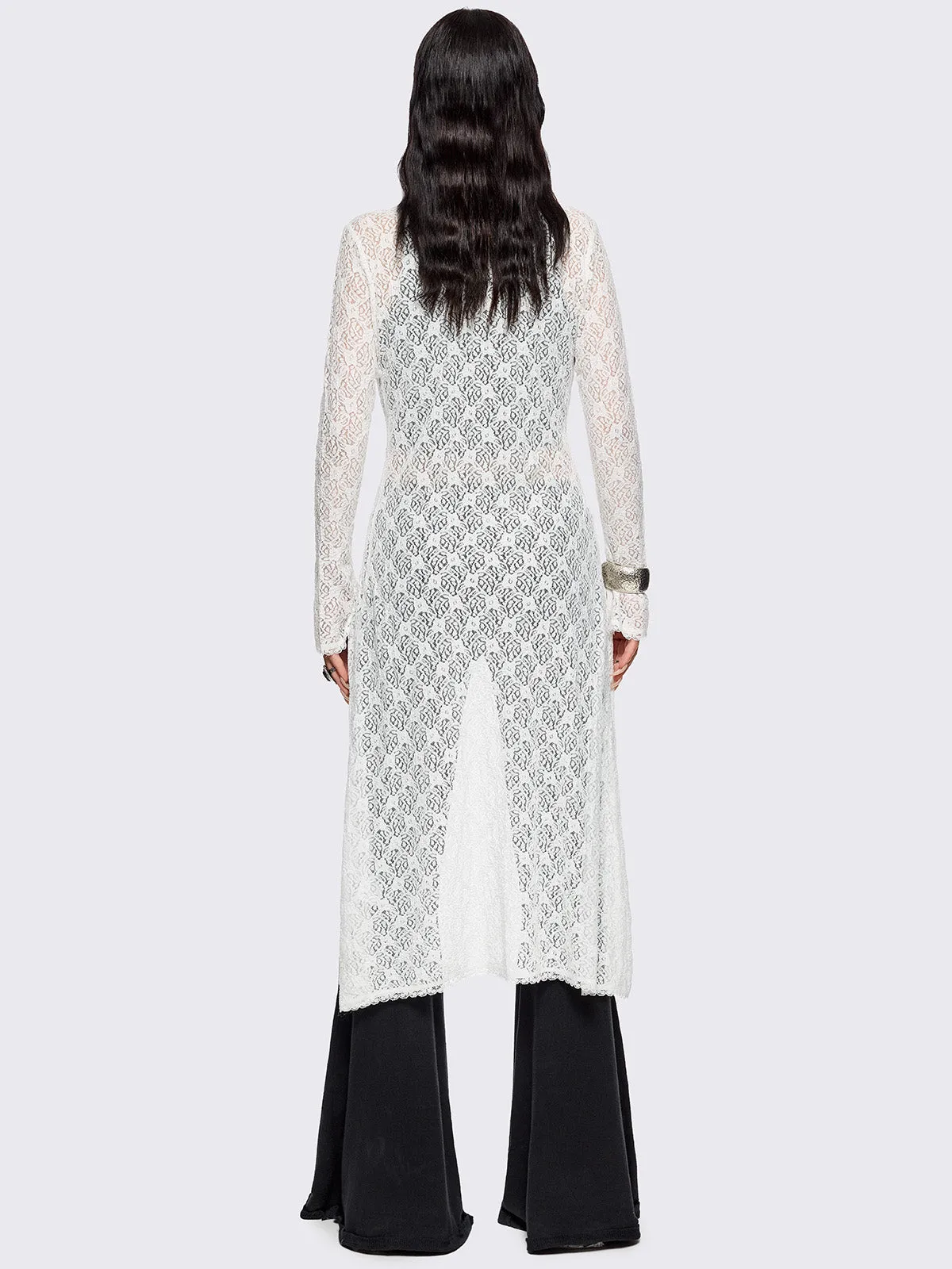 Elysia Lace Shirt Dress sold by Minga London product image thumbnail 3