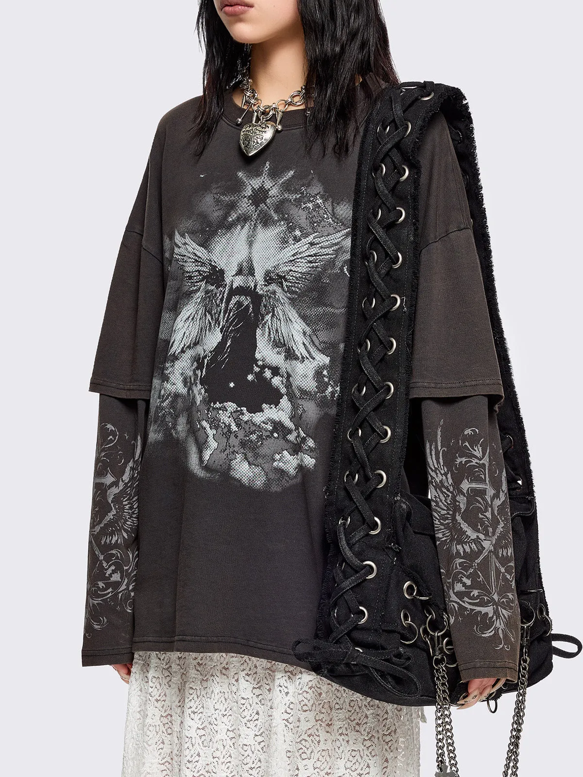 Sanctuary Layered T-Shirt sold by Minga London product image thumbnail 3