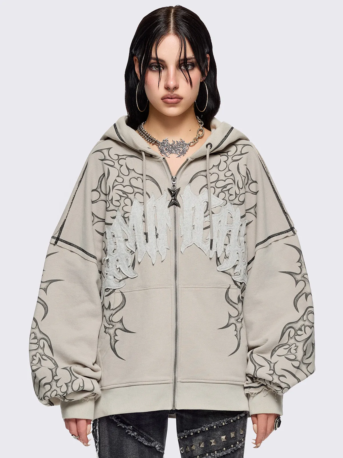 Dust Zip Up Hoodie sold by Minga London
