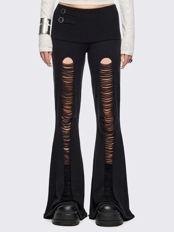 Broken Flare Pants sold by Minga London