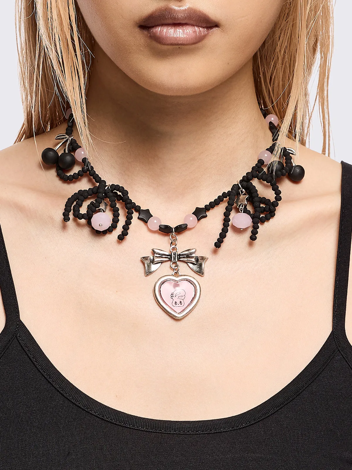 Minga x Esther Bunny Beaded Necklace sold by Minga London product image thumbnail 2