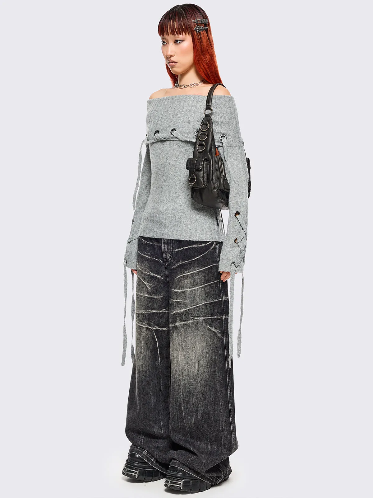 Lou Off-Shoulder Sweater sold by Minga London product image thumbnail 4