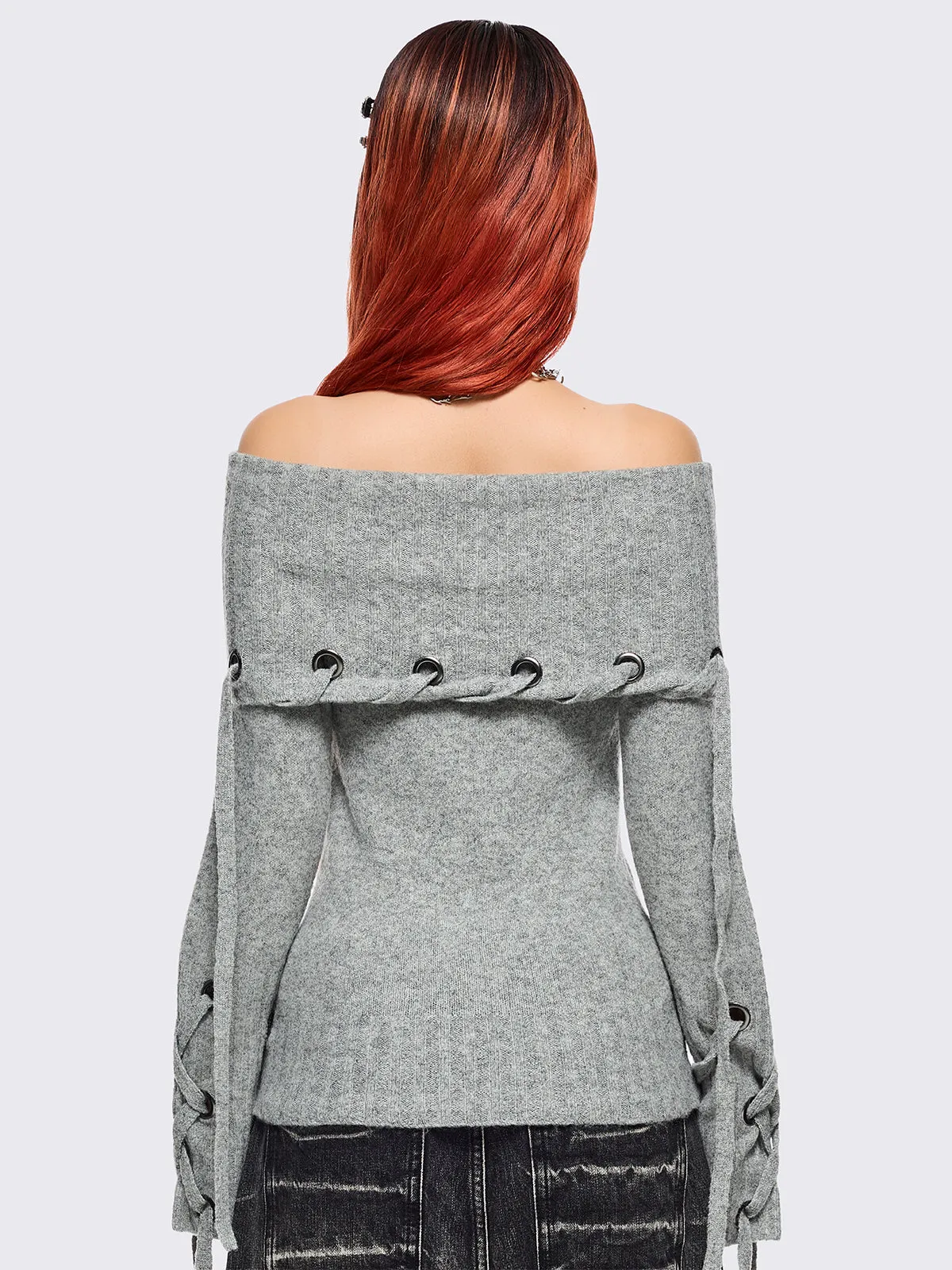Lou Off-Shoulder Sweater sold by Minga London product image thumbnail 3