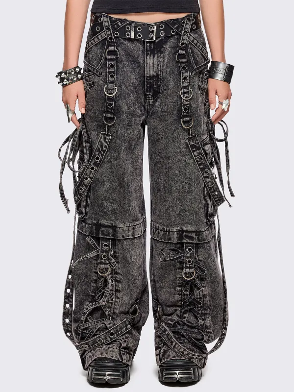 Blink Grey Cargo Jeans sold by Minga London