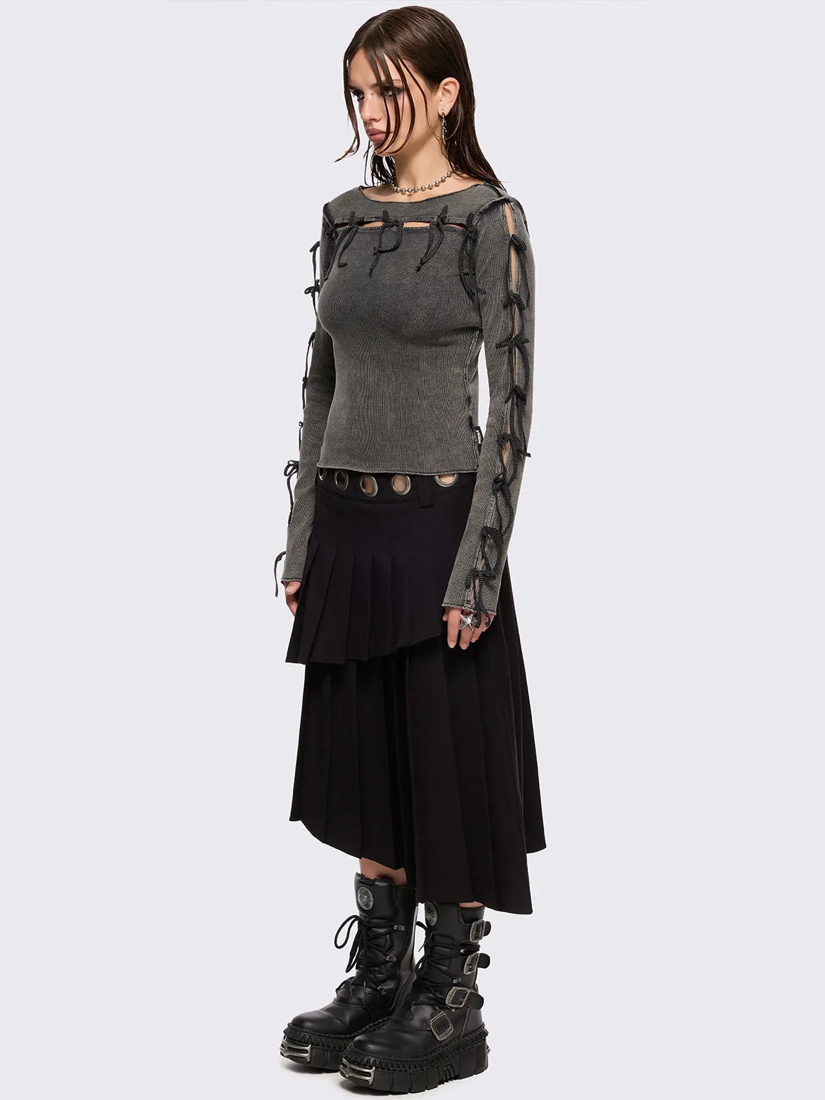 Valerie Pleated Skirt sold by Minga London product image thumbnail 4