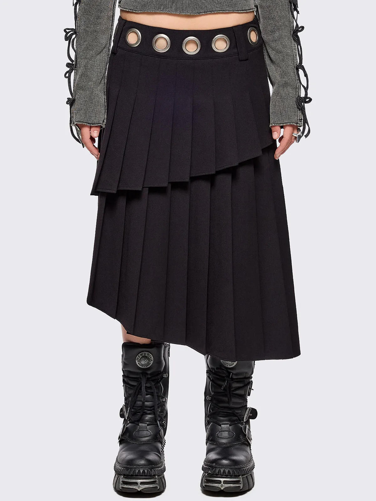 Valerie Pleated Skirt sold by Minga London