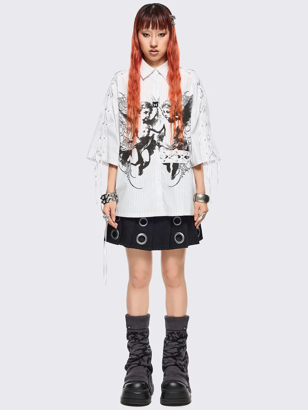 Obscure Grey Leg Warmers sold by Minga London product image thumbnail 3
