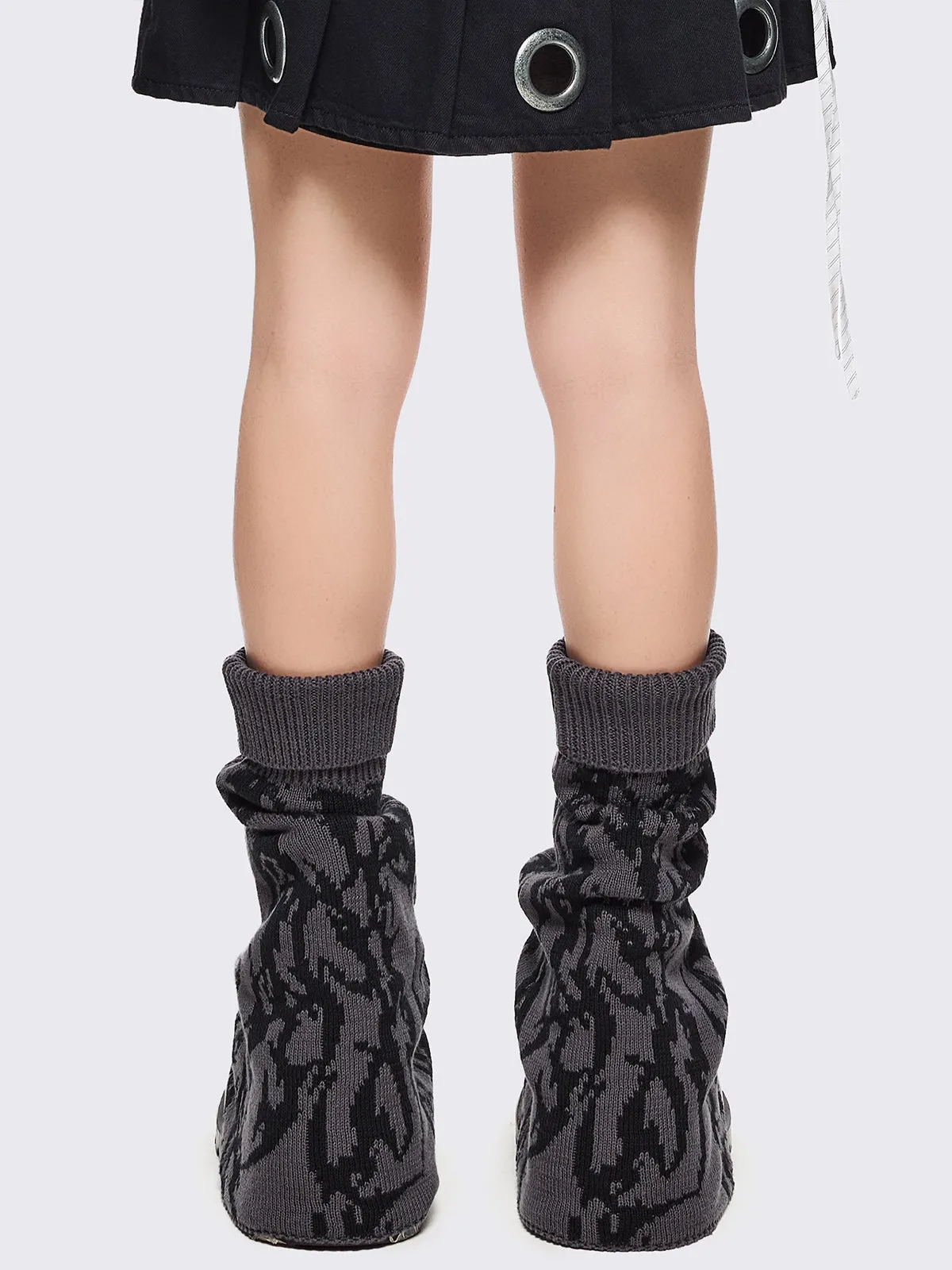 Obscure Grey Leg Warmers sold by Minga London product image thumbnail 4