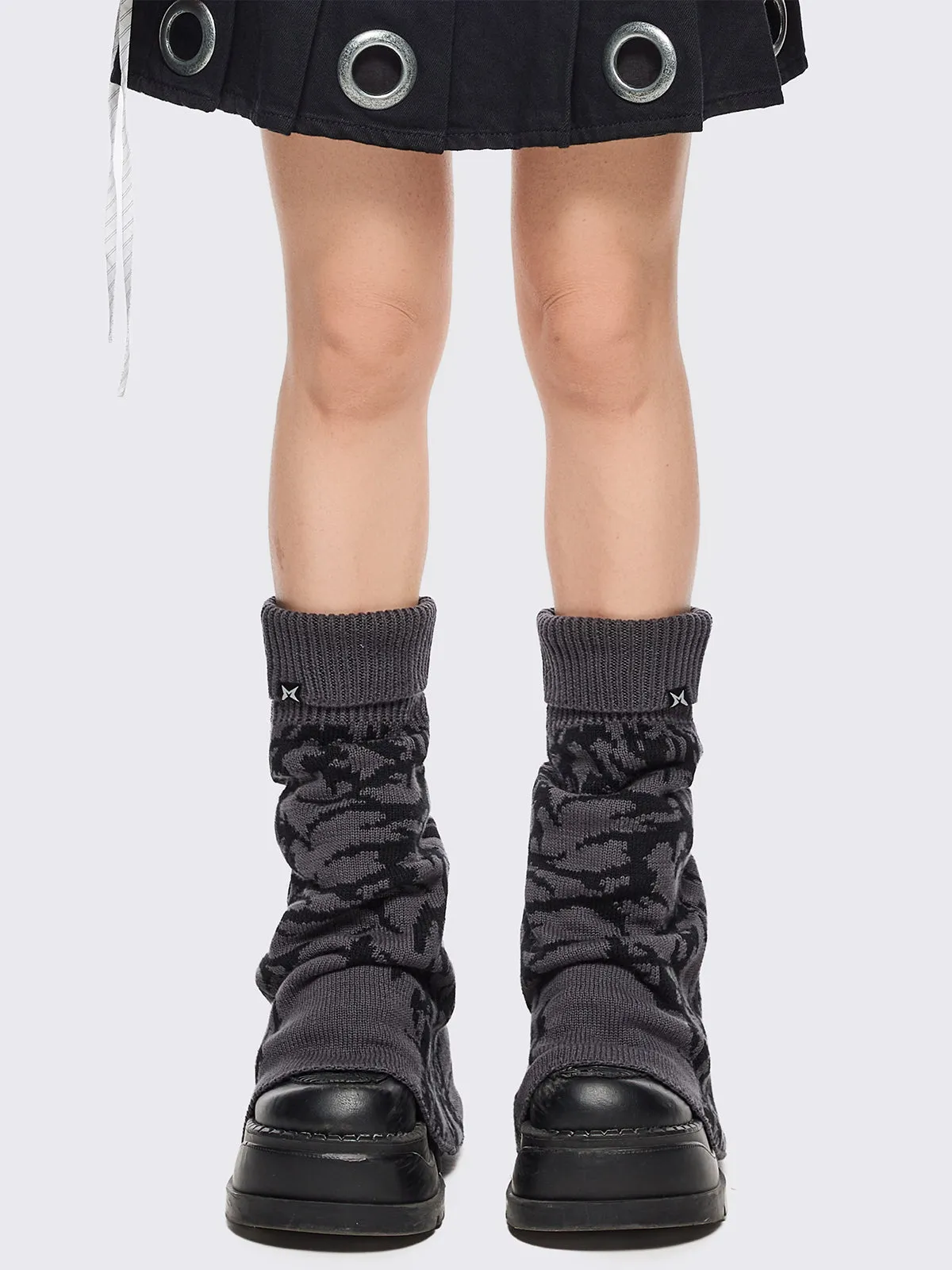 Obscure Grey Leg Warmers sold by Minga London product image thumbnail 2