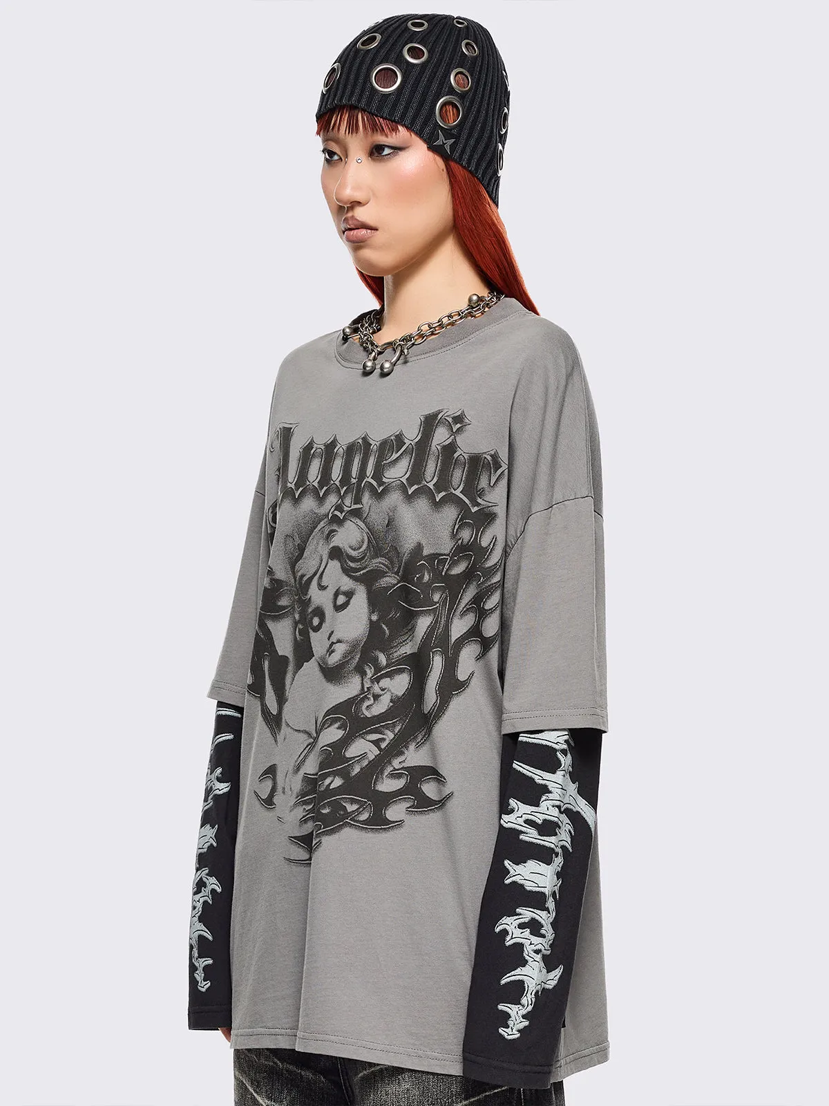 Angelic Layered T-Shirt sold by Minga London product image thumbnail 4