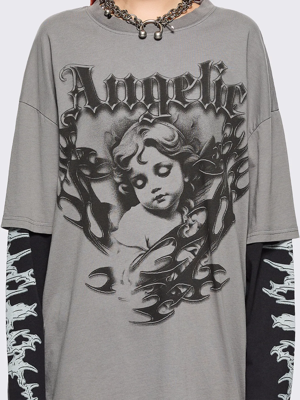 Angelic Layered T-Shirt sold by Minga London product image thumbnail 3