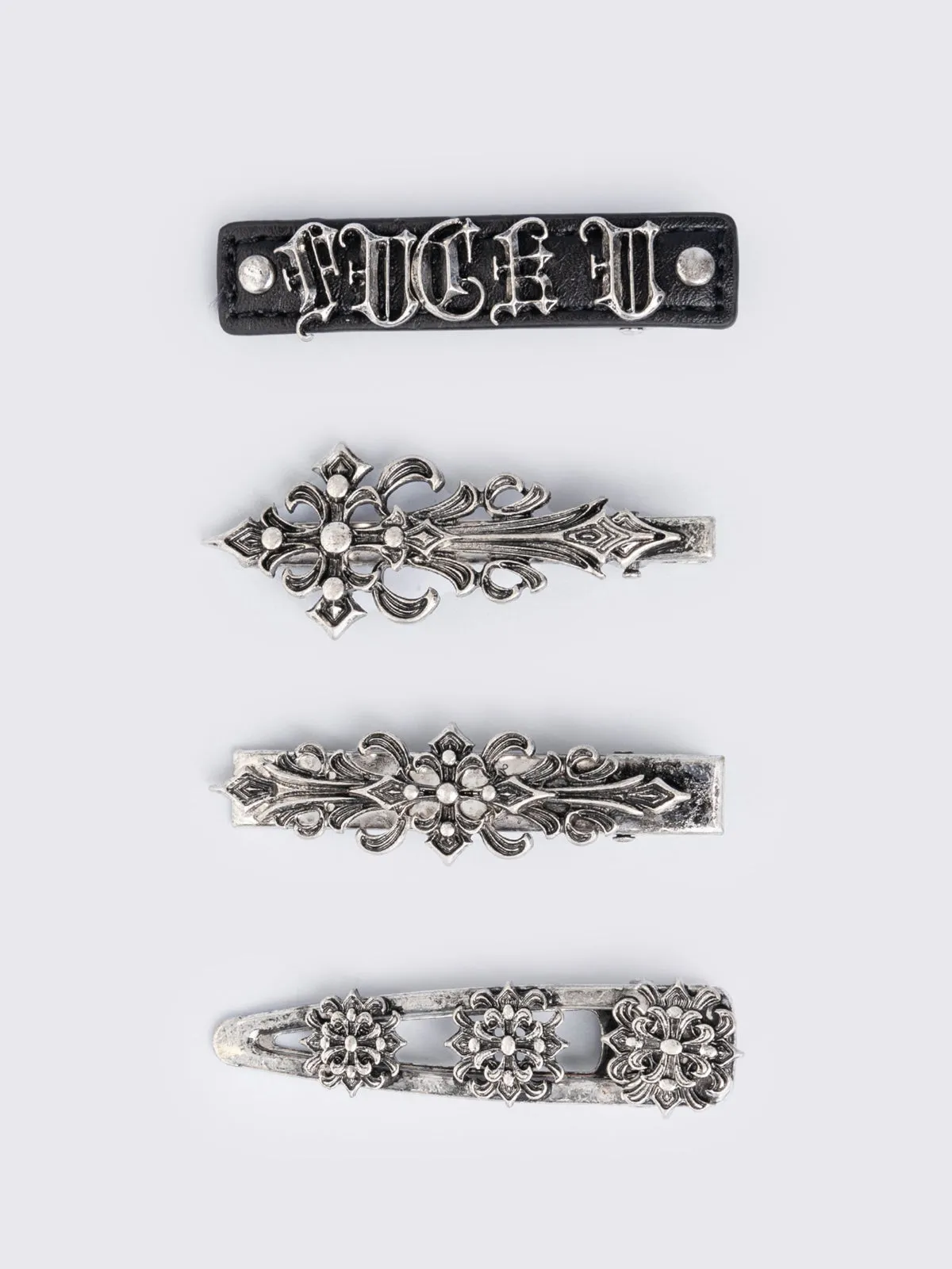 IDGAF Hair Clip Set sold by Minga London product image thumbnail 2