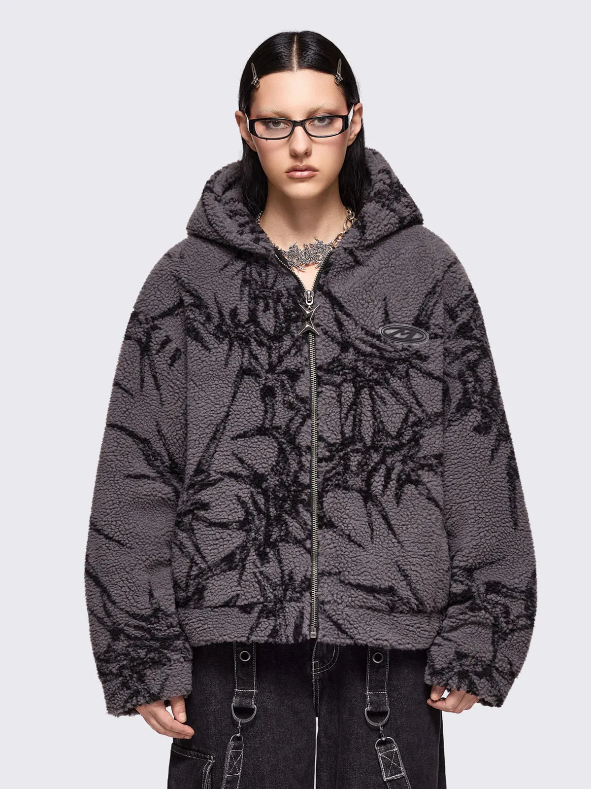 No Mercy Grey Borg Jacket sold by Minga London