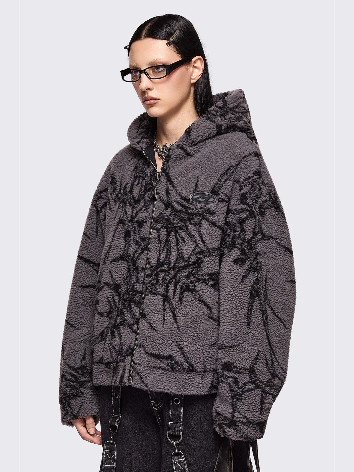 No Mercy Grey Borg Jacket sold by Minga London product image thumbnail 3