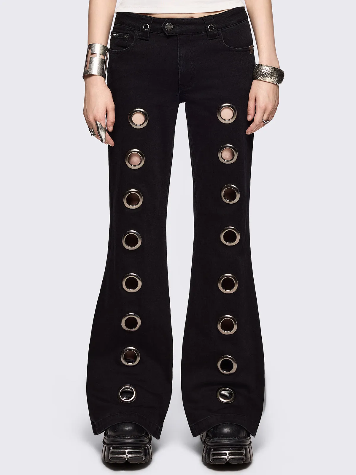Moxie Flared Jeans sold by Minga London