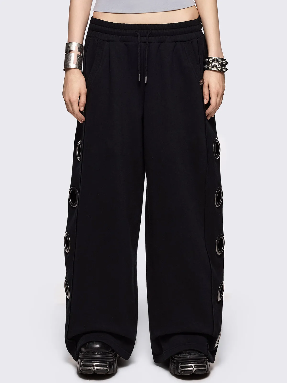 Hexa Black Sweatpants sold by Minga London