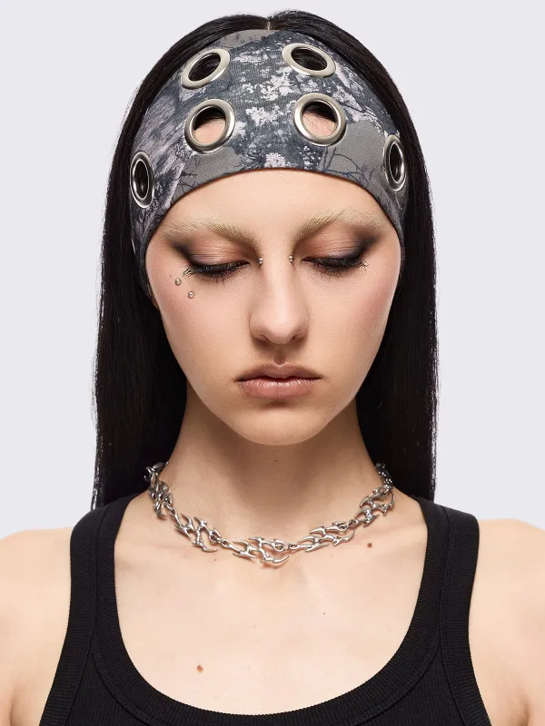 Elektra Camo Headband sold by Minga London