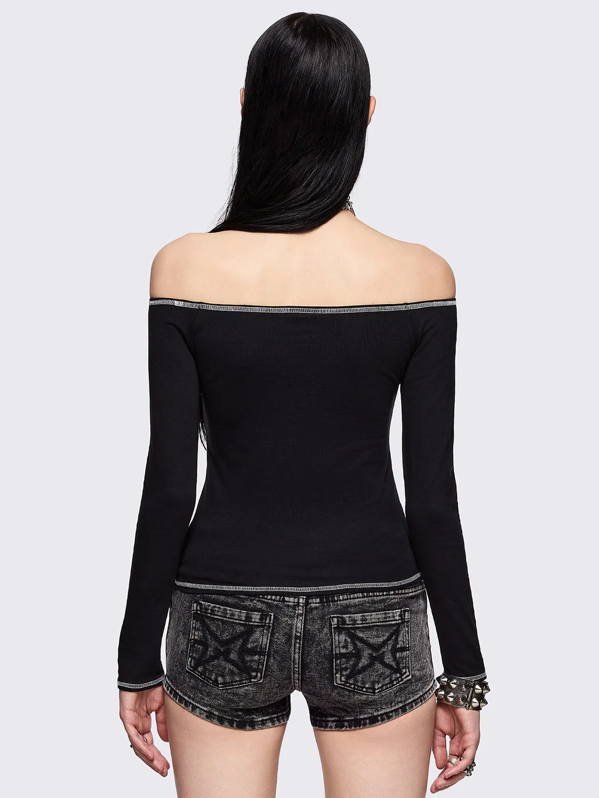 Chaotic Angel Off-Shoulder Top sold by Minga London product image thumbnail 4