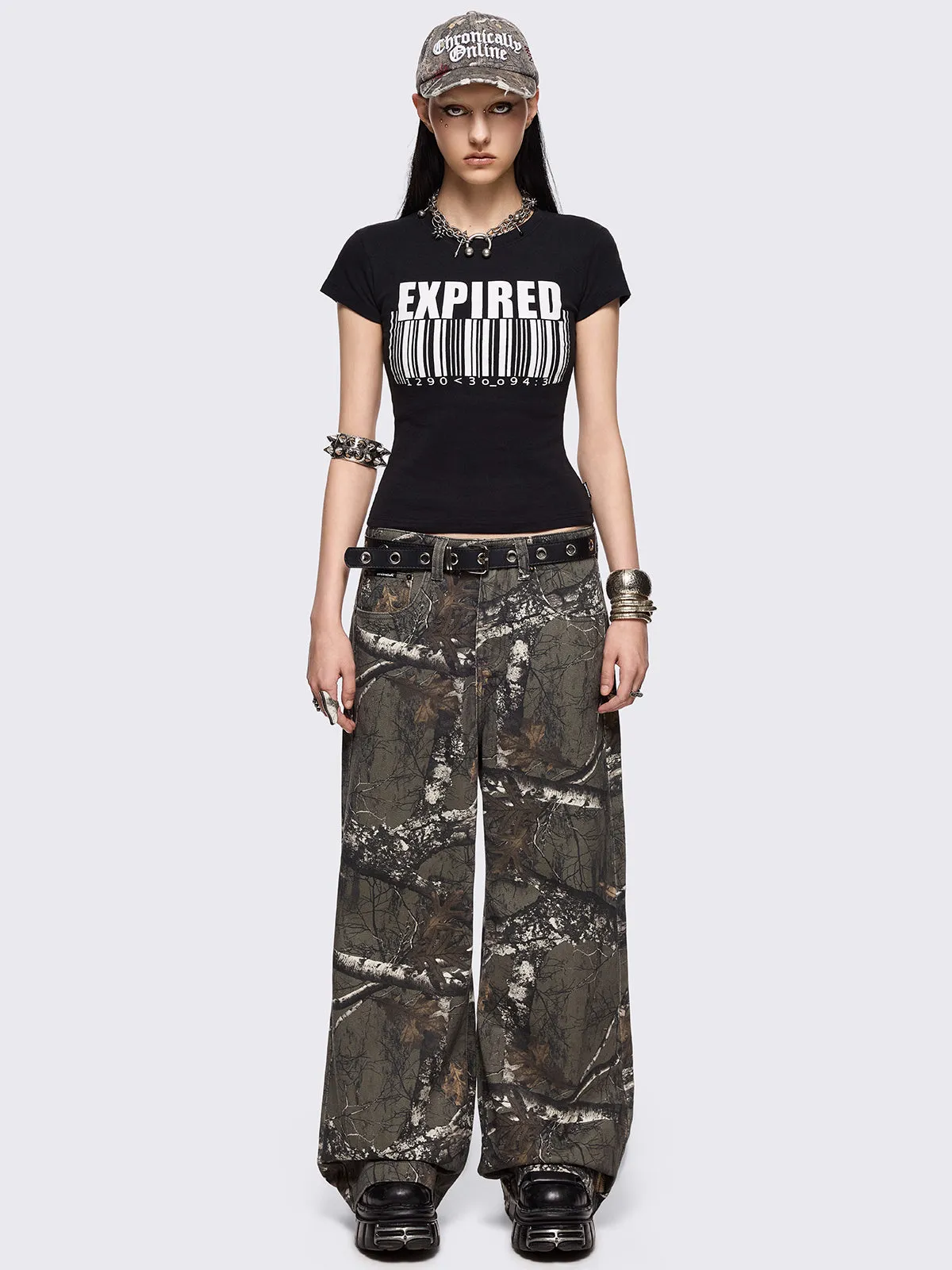 Forest Tree Camo Baggy Jeans sold by Minga London product image thumbnail 2
