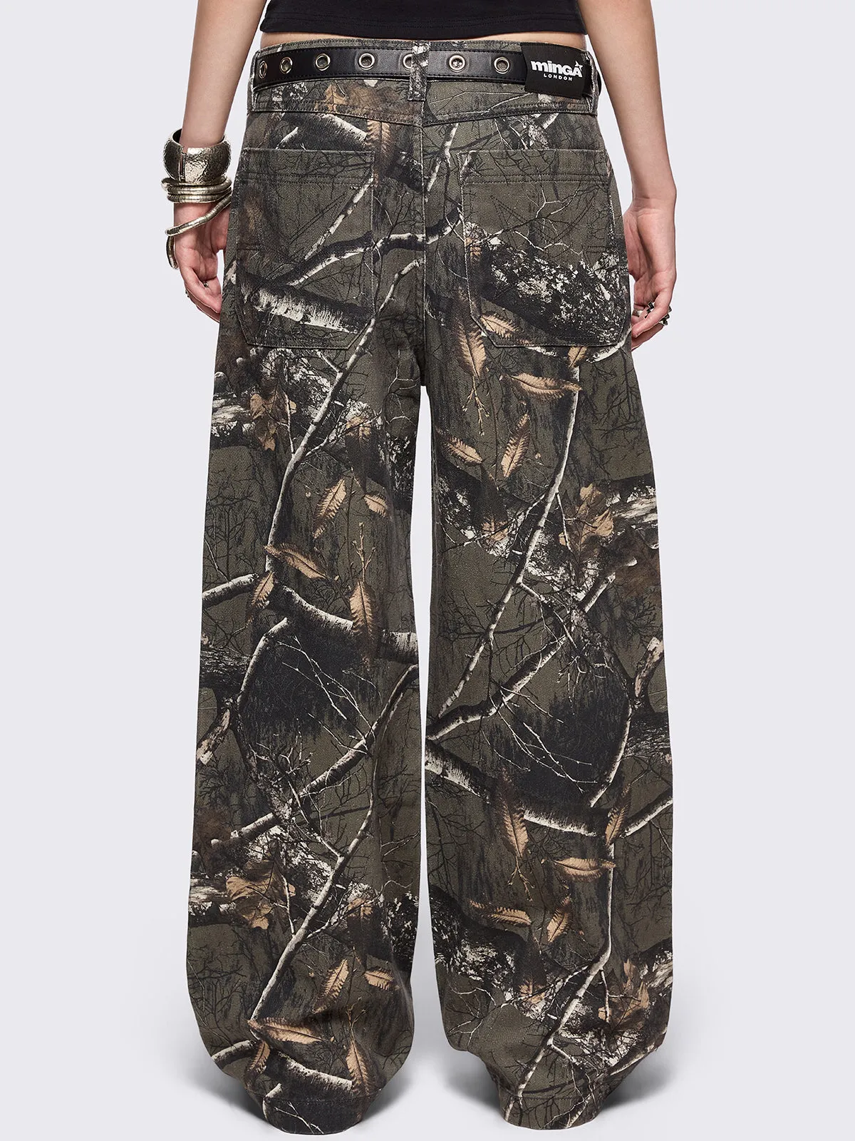 Forest Tree Camo Baggy Jeans sold by Minga London product image thumbnail 4