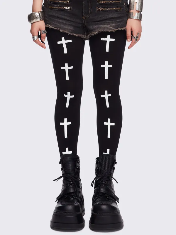 No Saints Club Tights sold by Minga London
