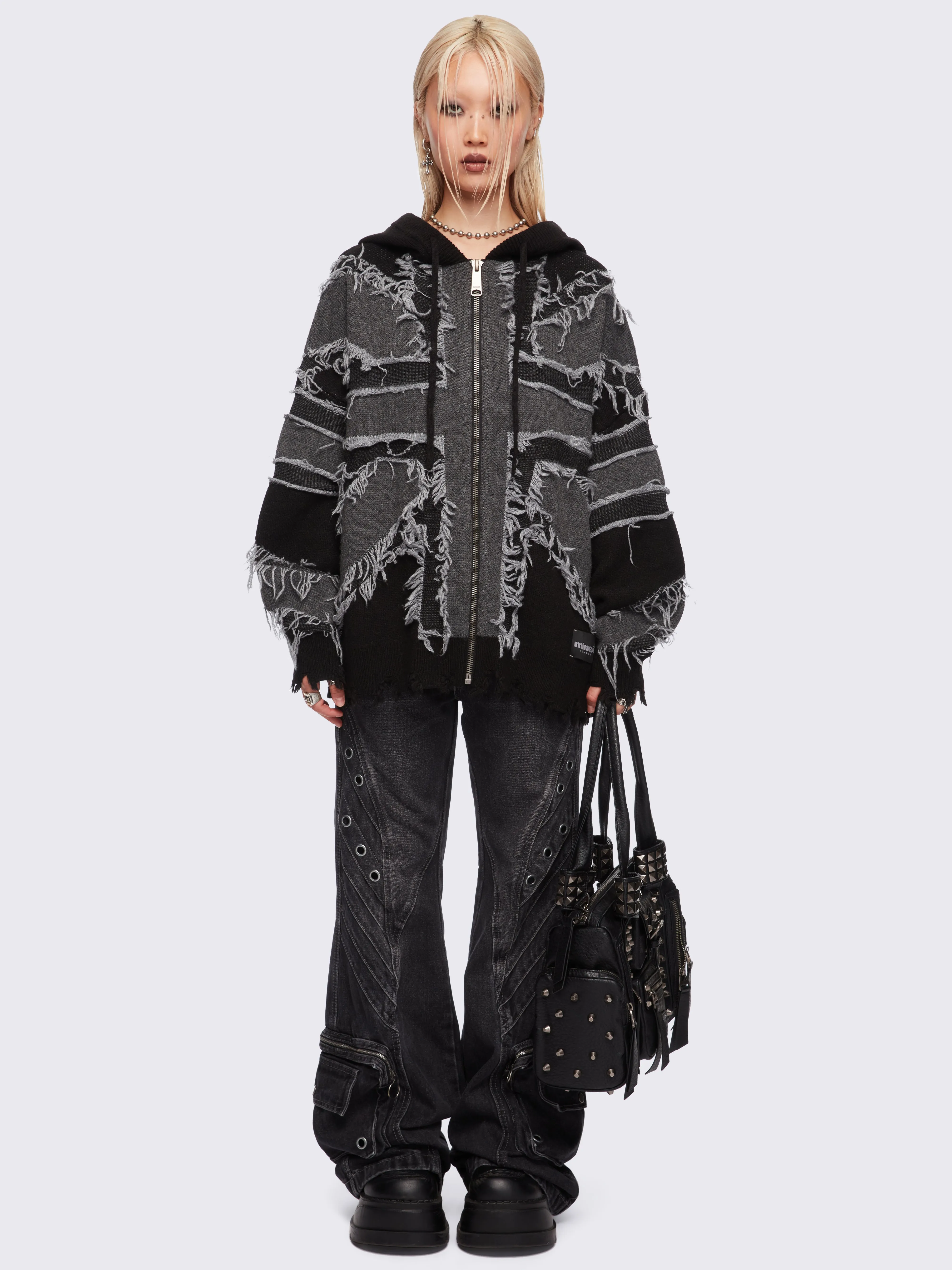 Union Jack Knitted Zip-Up Hoodie sold by Minga London product image thumbnail 2
