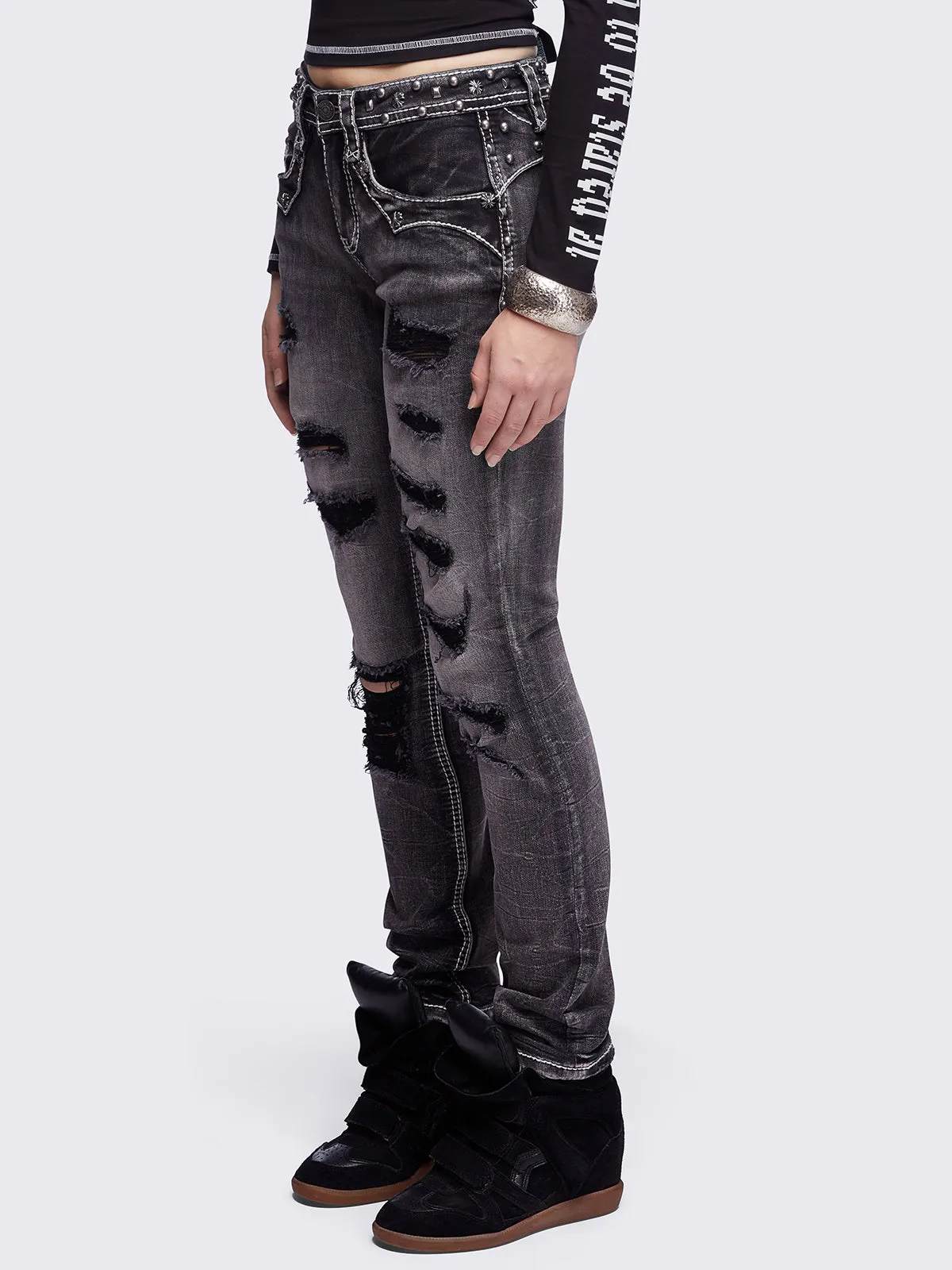 Crown Me Slim Jeans sold by Minga London product image thumbnail 4
