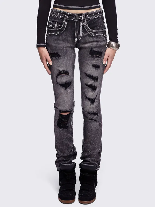 Crown Me Slim Jeans sold by Minga London