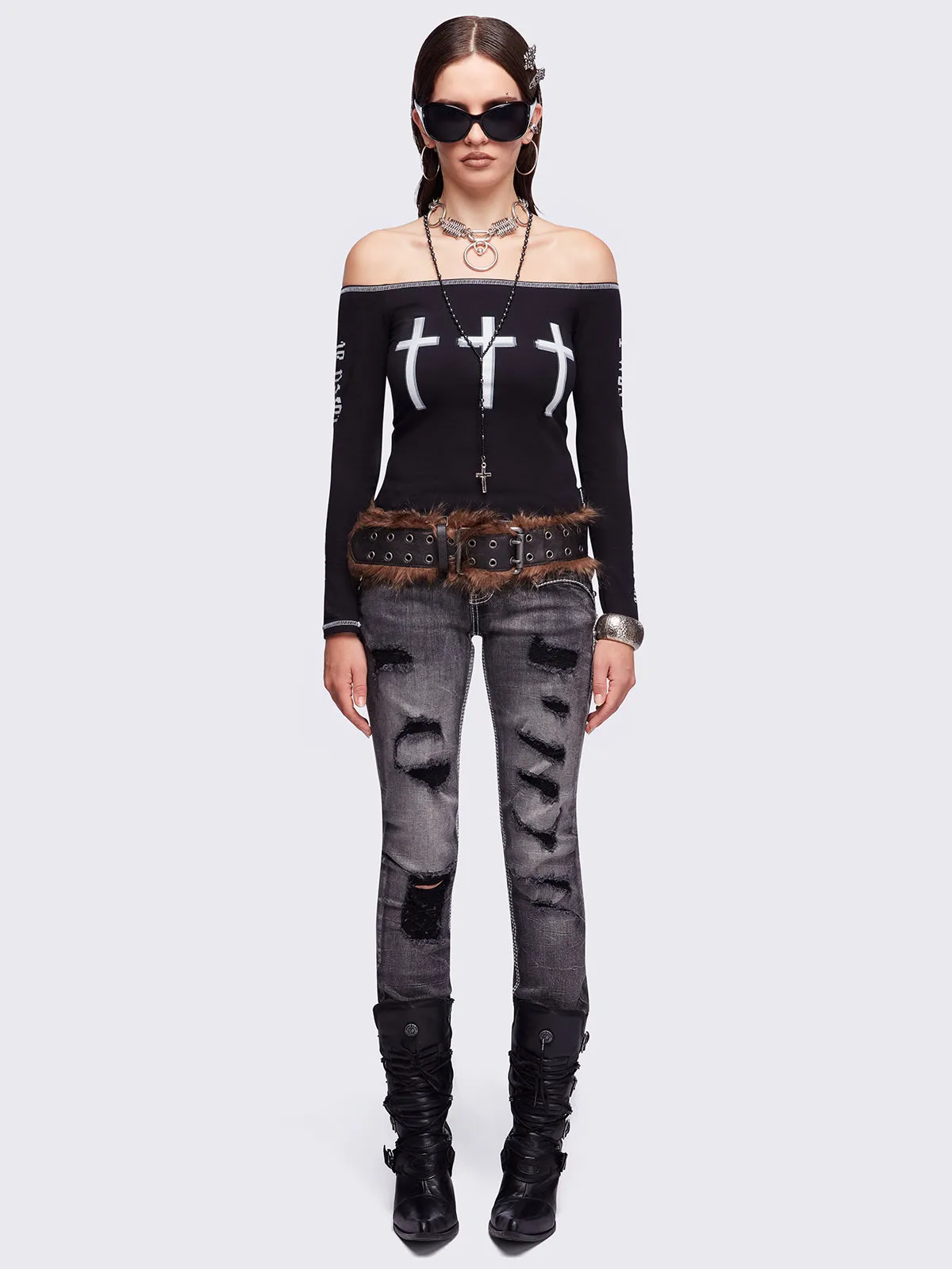Crown Me Slim Jeans sold by Minga London product image thumbnail 2