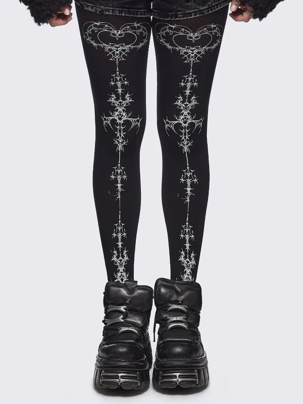 Dark Symmetry Tights made by Minga London