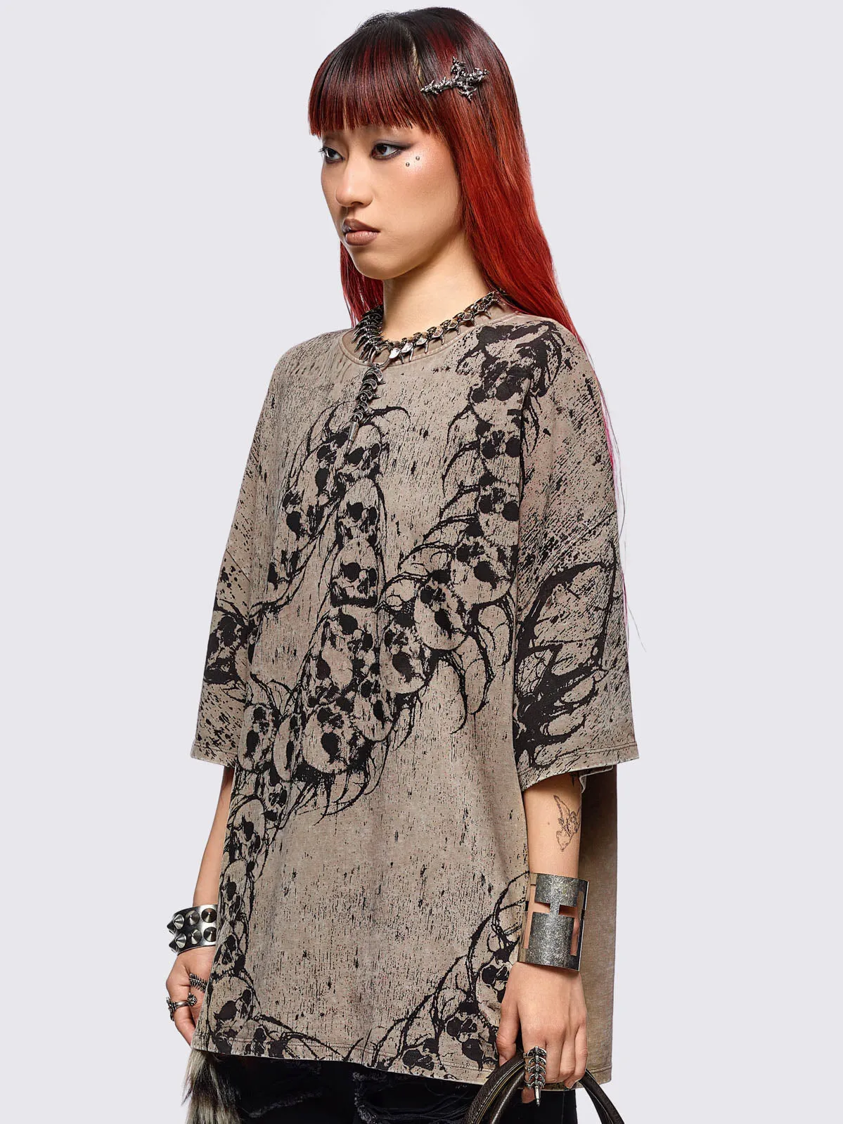 Centideath Washed T-Shirt sold by Minga London product image thumbnail 3