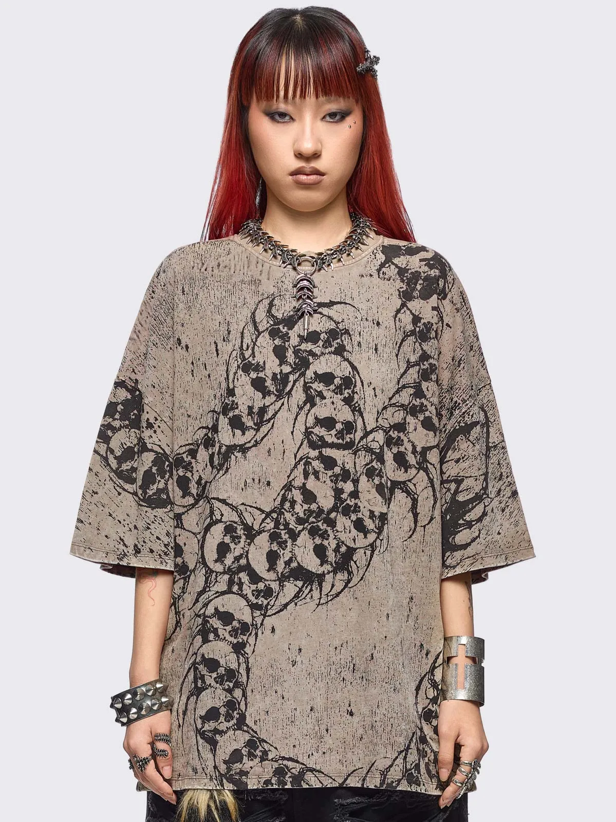 Centideath Washed T-Shirt sold by Minga London