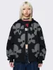 Skull Craft Patch Oversized Zip Up Hoodie sold by Minga London