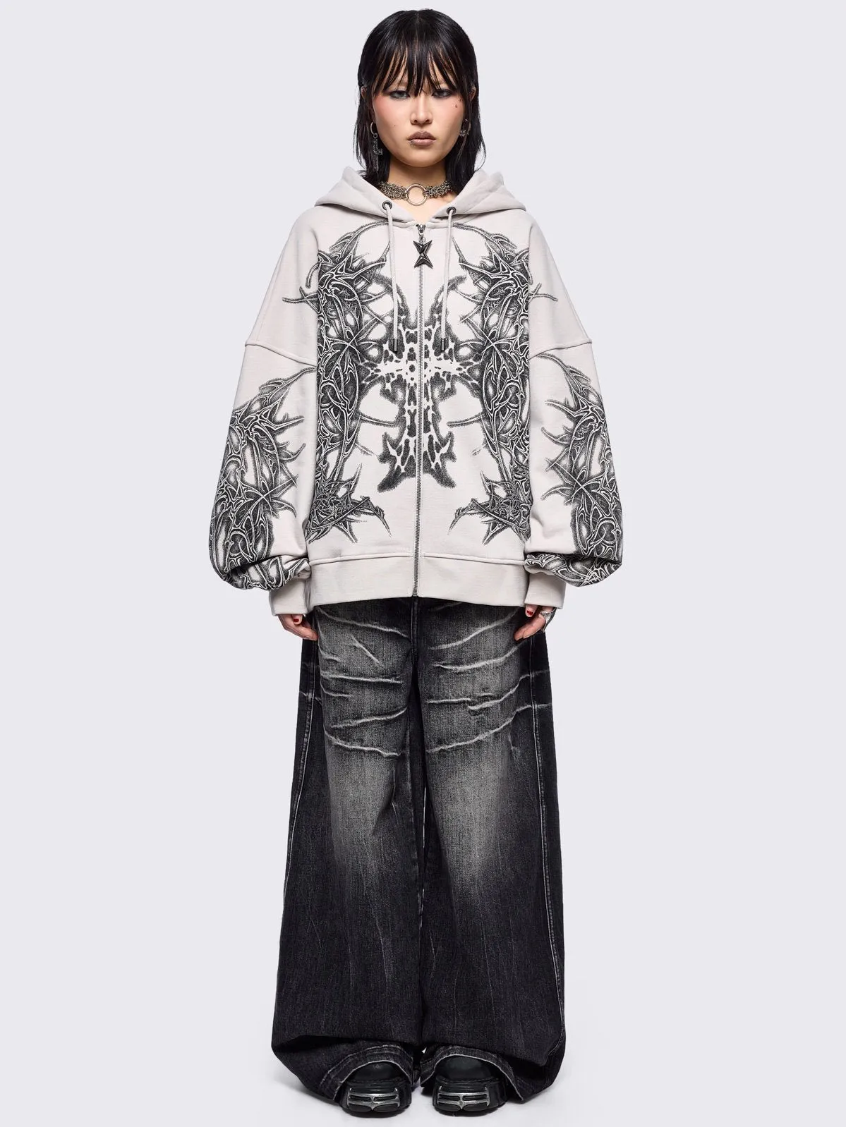 Zyre Zip Up Hoodie sold by Minga London product image thumbnail 5